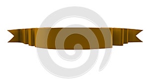 RealisticÃÂ Retro RibbonÃÂ Decorative BannerÃÂ IsoltedÃÂ On White Background photo